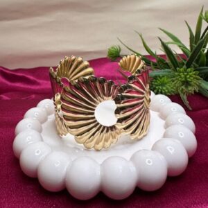 Golden Shell Statement Cuff