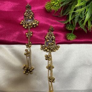 Kashmiri Heritage Ebony Jhumka