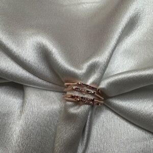 Emerald-Rose Adjustable Ring