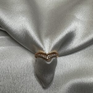 Golden V-Crown Adjustable Ring