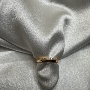 Golden Serenity Micro-Crystal Band