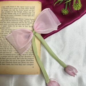 Blush Meadow Tulip Ribbon Clip