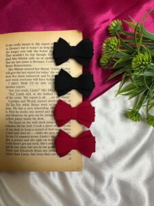 The Noir & Crimson Duo Bows set of 4