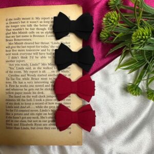 The Noir & Crimson Duo Bows set of 4