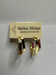Golden Infinity Arch Hoops
