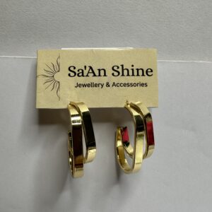 Golden Infinity Arch Hoops