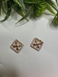 Stellar Diamond Square Studs