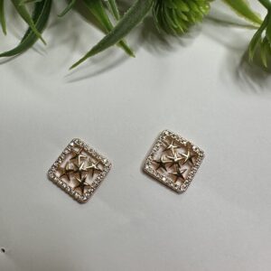 Stellar Diamond Square Studs