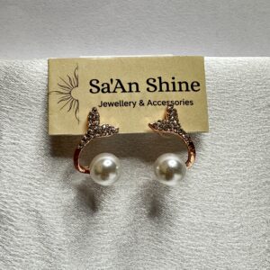 The Rosegold Siren Pearl Drops