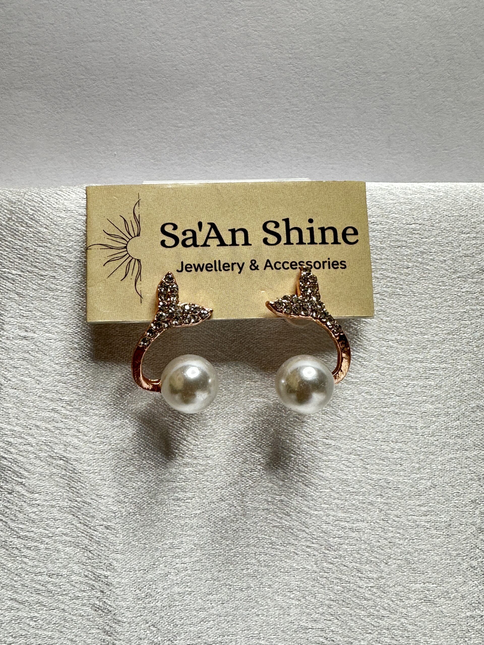 The Rosegold Siren Pearl Drops