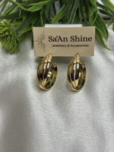 The Gilded Ripple Statement Hoops