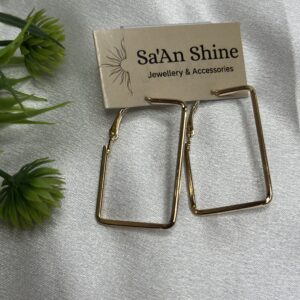 Golden Geometric Rectangle Hoops