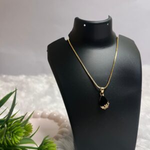 Deep Ocean Tear-Gem Necklace