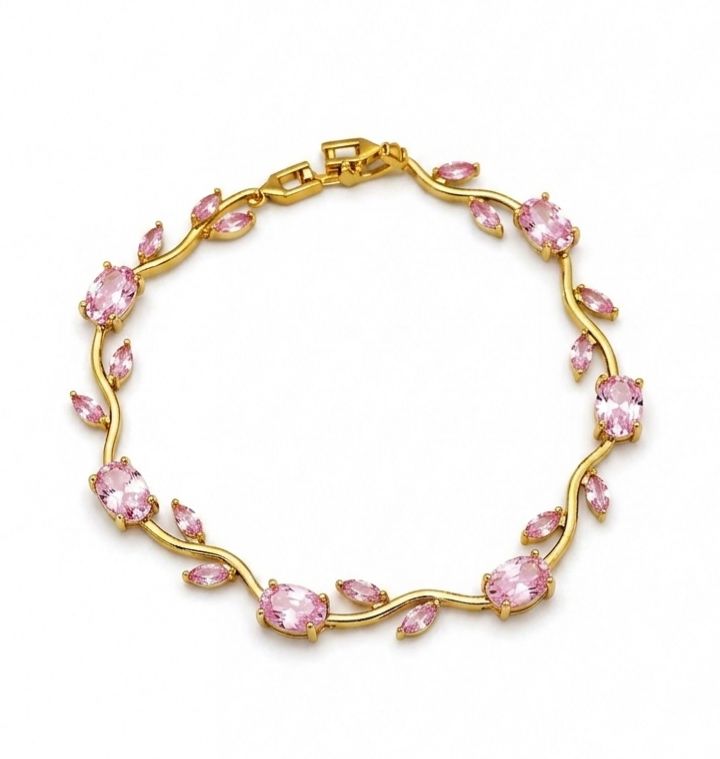 Pink Blush Bloom Tulip Bracelet - Image 2
